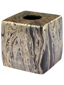 Support de boîte à mouchoirs en marbre noir Design élégant pour salle de bain salon chambre bureau porte-mouchoirs de qualité supérieure pour la maison - Product Image 6