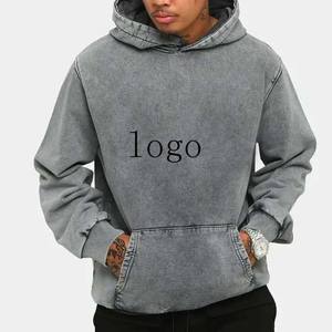 Fabricant par Hosten Greek Enterprises Vêtements pour hommes Sweats à capuche Sweat-shirts en coton respirant Logo personnalisé Lavage à l'acide Sweat à capuche pour hommes - Product Image 1