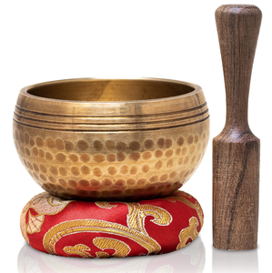 ชามทองเหลืองสำหรับฝึกสมาธิแบบทิเบตทำจากไม้สำหรับฝึกสมาธิการบำบัดรักษาด้วยเสียงโยคะชามเป่าจิตใจ - Product Image 2