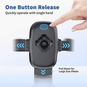Universal 360 Degrees Smart Tracking Air Vent Phone Holder 2-in-1 Cradle <b>Mount</b> for Easy Charging for Airplane Travel Bed Use - Product Image 2