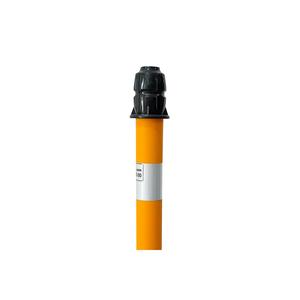 Poste de advertencia amarillo PPC 63X1000mm con base PP Barrera de tráfico 12409 DB R equipo de seguridad de tráfico para delinear - Product Image 2