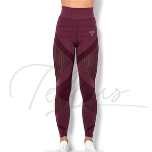 Leggings de Yoga de Cintura Alta hasta el Tobillo para Mujer, Estilo Moderno, Sólidos, Cómodos, Transpirables, de Spandex/Nailon, con Efecto Push-Up - Product Image 1