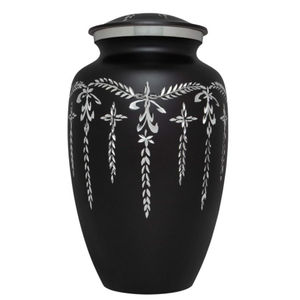 Classique grand adulte argent gravé crémation urne artisanale mémorial cendres enterrement Style américain fournitures funéraires - Product Image 5