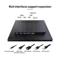 Écran tactile industriel de 10,4 pouces sans interstice d'air, panneau IPS 1024x768 avec interfaces VGA/USB pour la fabrication intelligente