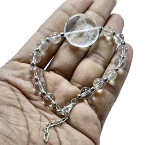 Hot <b>Bracelet</b> Clear Crystal <b>Beads</b> Stone <b>Bracelet</b> Crystal Gemstone Fashion Jewelry <b>Men</b> and Women Gift Energy Meditation Wholesaler - Product Image 4
