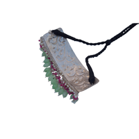 Offre Spéciale bijoux de mode meilleure qualité en laiton matériel argent se ressemblent blanc polonais collier ras du cou pour femmes et filles