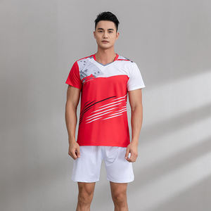 Camisa y pantalones cortos de bádminton para hombre y mujer, Camiseta deportiva de tenis, uniforme de bádminton por sublimación - Product Image 5