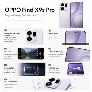 <span class=keywords><strong>OPPO</strong></span> Find X9s Pro 5G CDMA Octa Core, Display AMOLED 6.32" 144Hz 1.5K, Dimensity 9500, Fotocamera Hasselblad 200MP Ultra-Nitida, 7000mAh - Product Image 3