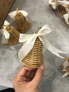 Hermosa campana de Navidad de ratán de Vietnam para regalos Decoraciones para el hogar y la Oficina - Product Image 2