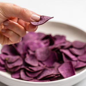 Snack de légumes secs heathy avec des chips de patate douce violettes tranchées sèches de haute qualité de l'usine de confiance supérieure - Product Image 3