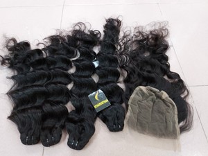 Meilleure Qualité Extensions De Cheveux Humains Vietnamiens Vierge Naturelle Ondulée Prix De Gros Faisceau De Tissage De La Source - Product Image 6