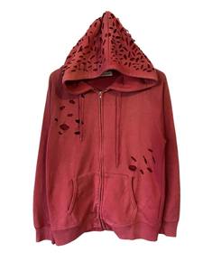 550gsm Mens Acid Wash Hoodies Chenille Oversized Hoodie Wash Plush Cotton Sudadera con capucha Heavyweight Hoodie Men Streetwear - Product Image 5