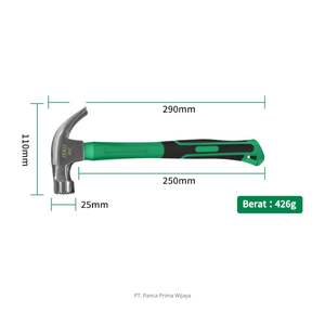 Martillo de Uñas de Alta Calidad de 8oz, Acero al Carbono con Mango de Fibra de Vidrio Antideslizante, OEM Disponible para Clavado y Extracción de Clavos - Product Image 3