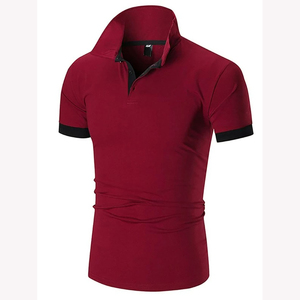 Estilo informal para hombre 100% algodón para camisetas de polo Color sólido manga corta tela transpirable con patrón impreso - Product Image 4