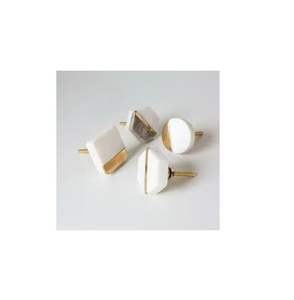 Marble Knobs and Silver <b>White</b> Marble Knob Pulls Handle Wholesale Price Marble Knobs Furniture Use - Product Image 5