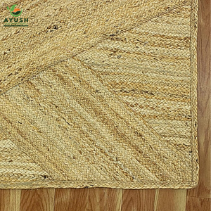 Minimalist Design Jute carpet Customizable Handmade Eco Friendly Area Rug for Bedroom & Living Room - Product Image 4
