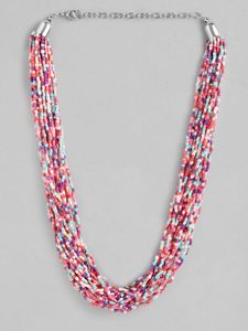 Vente chaude bohème multicouche collier à la main perles de verre chaîne pour les femmes déclaration accessoire perles en vrac produit en vrac - Product Image 3