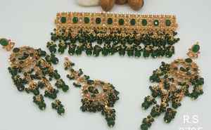 Pakistani Indian Handcrafted Jewelry Set For Wedding And Party Wear Handmade Afghani <b>Choker</b> Necklace Antique Women Jewelry Sets - Product Image 5