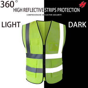 Chaleco de Seguridad Personalizado con Tiras Reflectantes, Chaleco de Trabajo de Talla Grande, 100% Poliéster, Chaleco Reflectante de Seguridad - Product Image 2