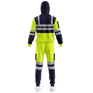 Top Quality Safety Overall Work <b>Reflective</b> Industrial Safety Hi Vis Workwear Suits & Factory Worker Wear Long Sleeve Suits - Product Image 5