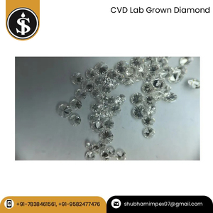 Joyería de moda de compromiso de boda de lujo de excelente calidad Fabricación de diamantes sueltos cultivados en laboratorio CVD de proveedor indio - Product Image 3