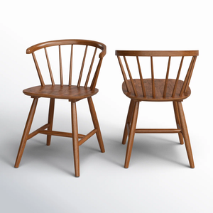 Lineage công ty <span class=keywords><strong>Sheffield</strong></span> rắn gỗ ăn uống ghế (Bộ 2) làm bằng tay hiện đại trang trại giải trí ghế - Product Image 5