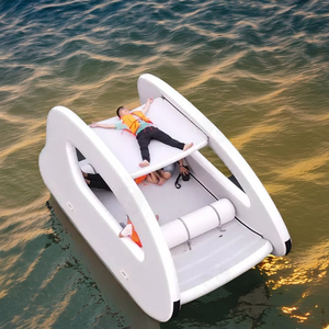 Family Inflatable House Boat with <strong>Foldable</strong> Deck, UV-Resistant Material &amp; Dual Air Chambers - Product Image 4