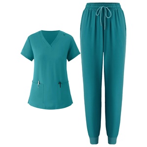 Vente en gros d'uniformes infirmiers pour femmes en polyester/coton respirant de haute qualité, ensembles de blouses médicales, OEM, hôpital - Product Image 1