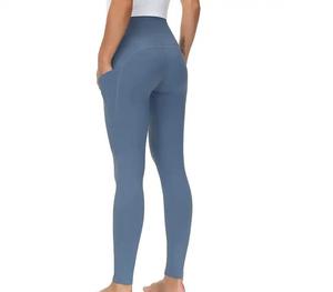 Leggings décontractés pour femmes, dernière conception OEM, fabriqués en usine, couleur unie, haute qualité, sublimation yoga, 100% coton, antibactérien, personnalisé - Product Image 5