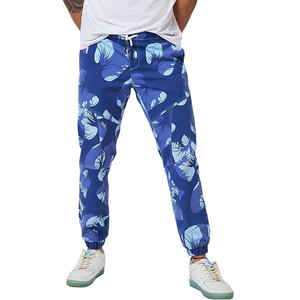 Jogging décontracté léger pour homme avec taille mi-haute, matière extensible douce en polyester/coton pour une utilisation quotidienne - Product Image 1