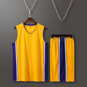 Vente en gros de maillots de basket-ball personnalisés pas chers vêtements de basket-ball respirants 100% chemises de basket-ball en polyester uniformes pour hommes - Product Image 4