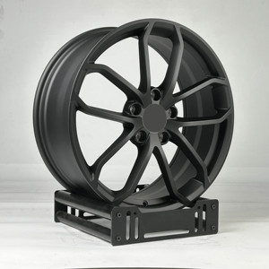 Para Porsche Cayman 981 982 718 GT4 Cayenne GTS Turbo <span class=keywords><strong>Macan</strong></span> 5x130 ruedas 20 <span class=keywords><strong>21</strong></span> 22 pulgadas llantas negro personalizado forjado Aleación Ruedas de coche - Product Image 2