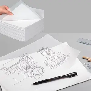 ورق رسومات أبيض نافث للحبر مقاس A3 A4 وزن 80 غرام لكل متر مربع وزن 120 غرام لكل متر مربع طباعة لفة ورق رسم شفافة