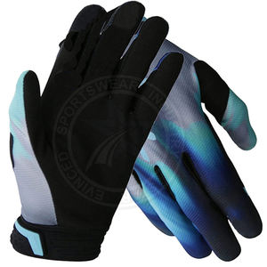Gants de cyclisme unisexes de haute qualité à doigts entiers, coupe-vent, antidérapants, nouveau motif imprimé tendance, personnalisés, course, sports de plein air - Product Image 4