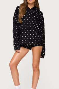 Pantalones cortos informales de cintura alta personalizados para mujer, venta al por mayor, algodón, poliéster, mezcla, cintura elástica ligera, pantalones cortos para mujer - Product Image 4