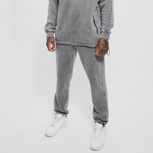 Conjunto de Ropa Deportiva para Hombre de Invierno con Logotipo Personalizado de Alta Calidad y Buen Precio, Sudadera con Capucha y Pantalones Deportivos Lavados al Ácido - Product Image 5