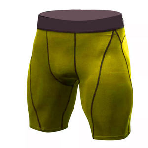 2025 Último diseño Pantalones cortos de compresión para hombres High Street Precio al por mayor Hecho Spandex Poliéster Patrón sólido Tela peinada para - Product Image 2