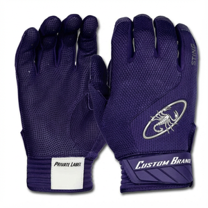 Gants de frappe en cuir Cabretta à poignet court, prix de gros, OEM, adhérence souple, légers, pour hommes, professionnels, pour le softball - Product Image 1