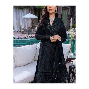 女式草坪套装/夏装女装/巴基斯坦shalwar kameez dupatta女装销售产品
