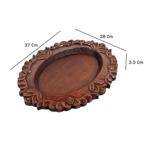 Bandeja de madera hecha a mano de lujo al por mayor, regalos corporativos como vajilla para uso de marca personalizada, servicio de bebidas y accesorio de escritorio - Product Image 3