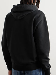 เสื้อฮู้ดสีดำคลาสสิก ดีไซน์โลโก้เรียบง่าย ทันสมัย สวมใส่สบาย เหมาะสำหรับแฟชั่นลำลองในชีวิตประจำวัน โดย Ako - Product Image 3