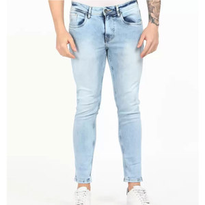 กางเกงยีนส์ผู้ชายทรงตรงคลาสสิก ขายส่ง จัดส่งรวดเร็ว กางเกงผู้ชายแบบฟอก - Product Image 1