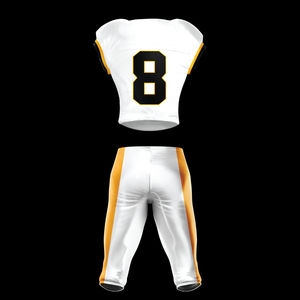 Vente en gros 2025 Football américain avec logo personnalisé respirant de grande taille manches courtes imprimé par sublimation - Product Image 6