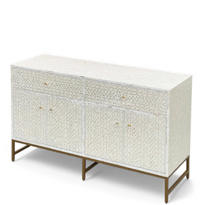 Mueble Artesanal de Nácar con Incrustaciones de Concha Sofisticadas para Interiores Modernos - Product Image 2