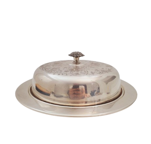 Boîte à beurre moderne en métal avec couvercle Plateau à fromage de haute qualité pour la cuisine Plats de service de table - Product Image 5