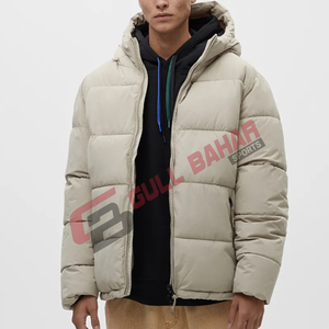 Chaqueta de Invierno Acolchada para Hombre de Alta Calidad, Cuello Alto, Cierre de Cremallera, Estilo Urbano, Resistente al Viento e Impermeable, con Capucha - Product Image 1