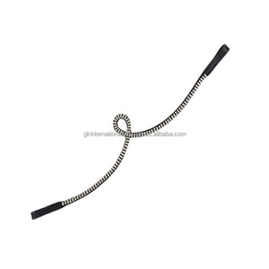 Bracelet de sourcil de cheval en cuir personnalisé en cristal, nouveau design élégant, 2 rangées de cristaux clairs, diamant, noir, bande de sourcil de cheval en cuir - Product Image 6