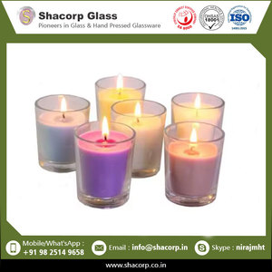 Verre à bougie d'étiquetage et d'emballage personnalisés au prix de gros de l'Inde - Product Image 2