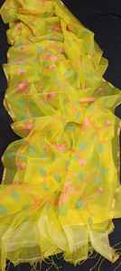 RESHOM MOSLIN Saree fait main pour mariages et filles - Product Image 2