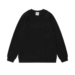 Sweat-shirt pour homme à broderie de lettres pour le printemps et l'automne Sweat-shirt décontracté à manches longues et col rond French Terry Sweat-shirt pour homme - Product Image 3